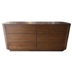 American Postmodern Style Dresser in Walnut Finish