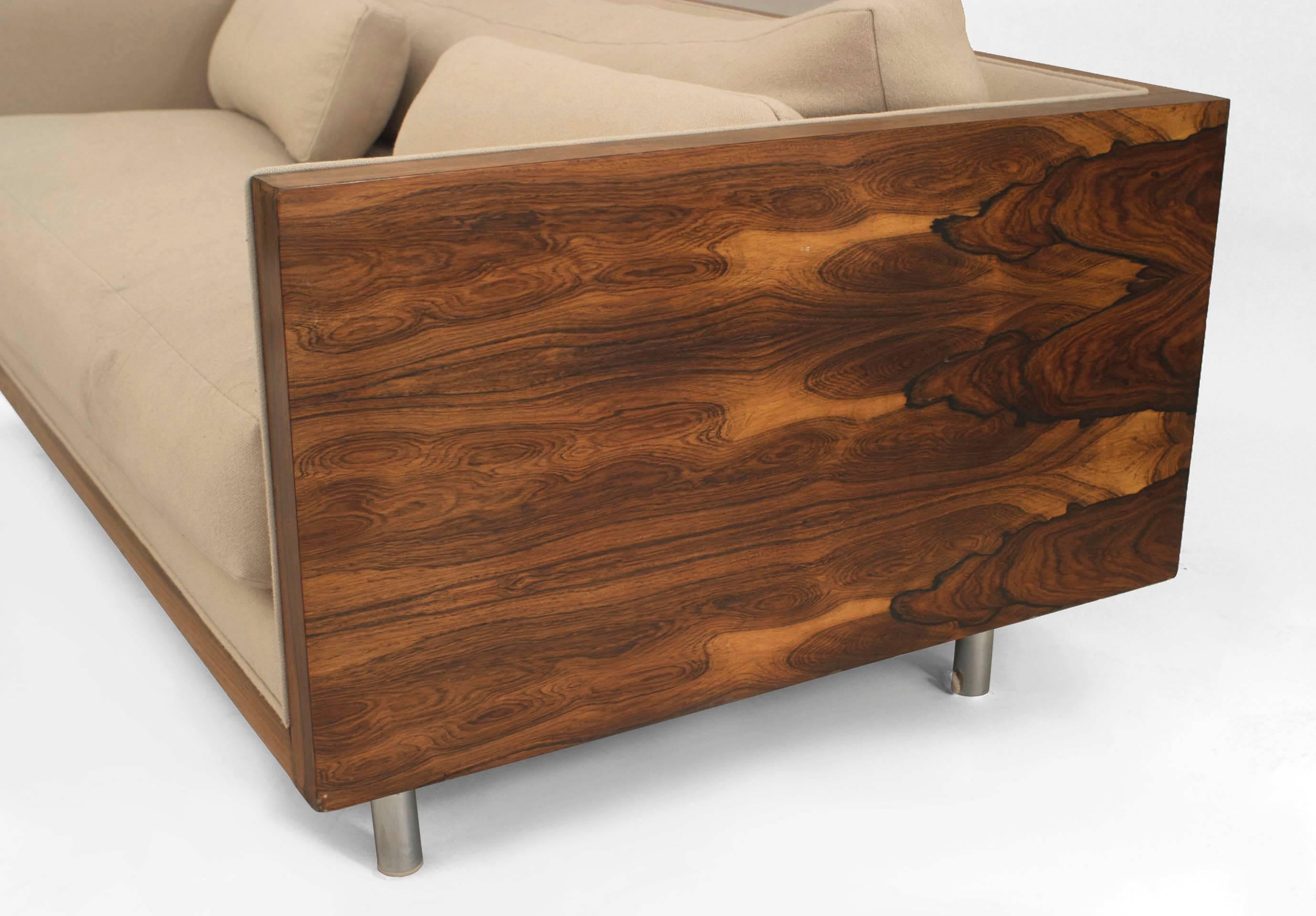 Post-Modern 2 American Post-War Rosewood Loveseat