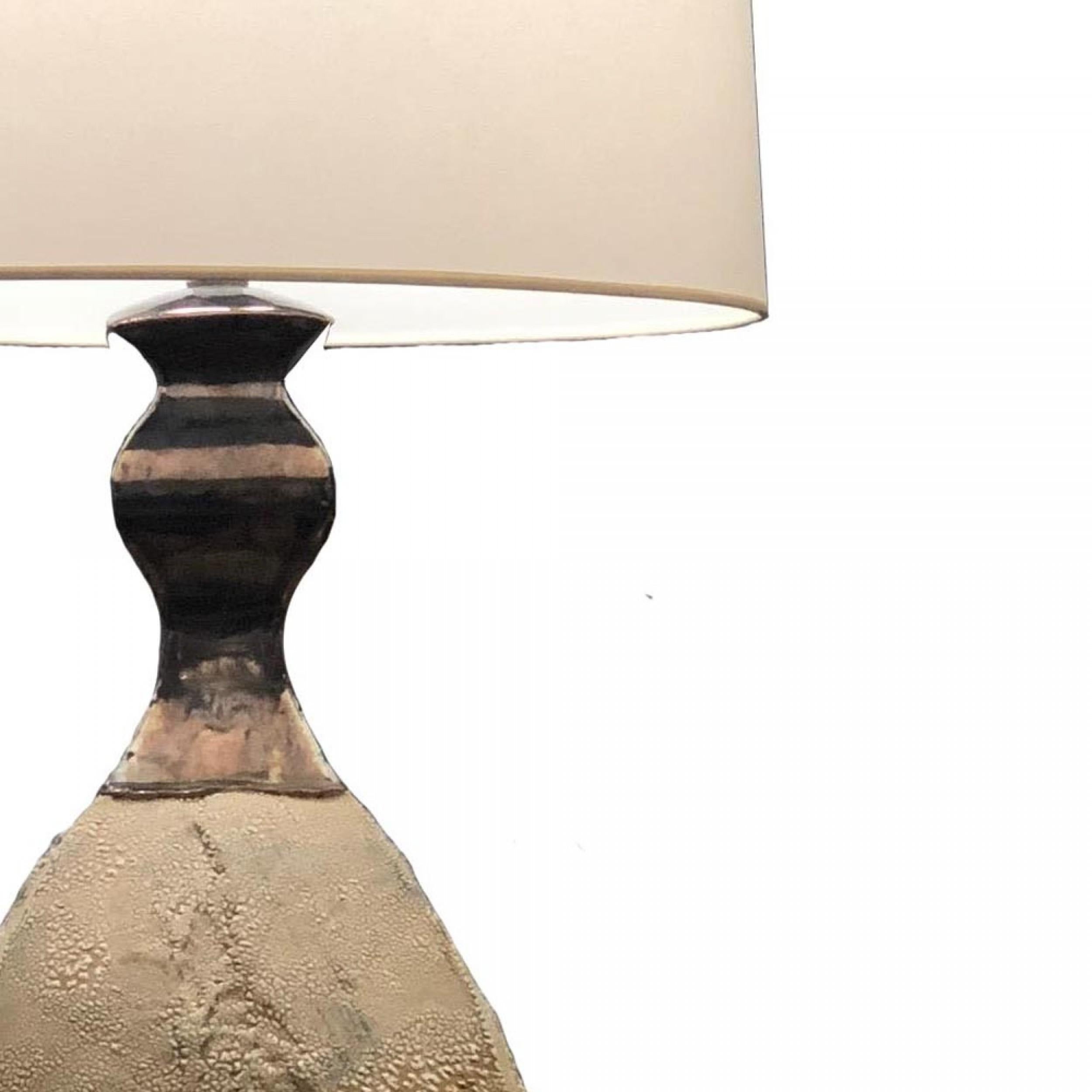 Post-Modern American Postwar Design Textured Table Lamp, by Gary DiPasquale For Sale