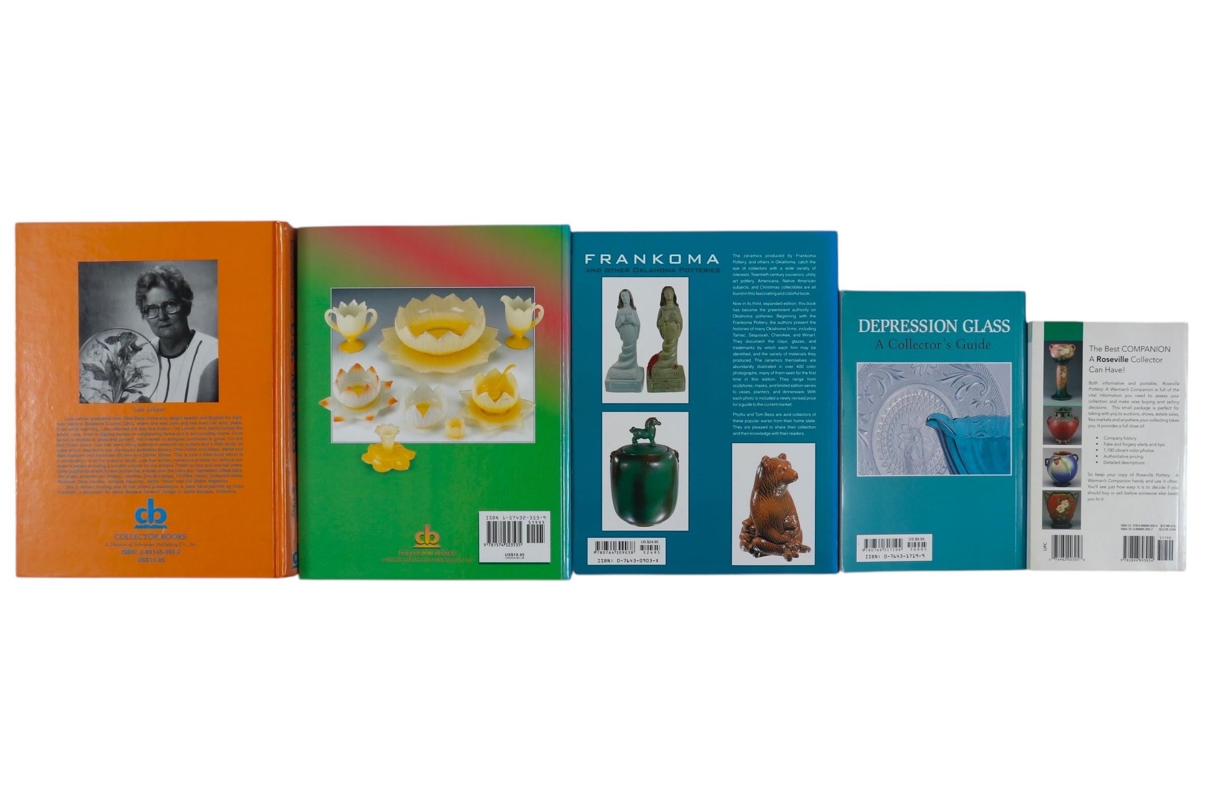 American Pottery and Glass Book Collection - Set of 5 For Sale 4