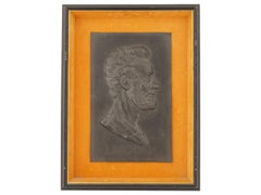 American President Abraham Lincoln Portrait Plaque, Framed