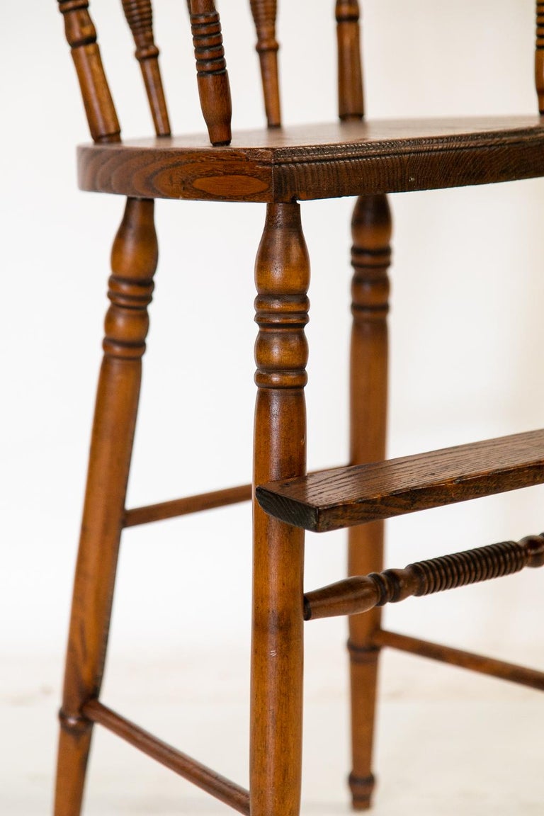 American Pressed Back High Chair For Sale at 1stDibs