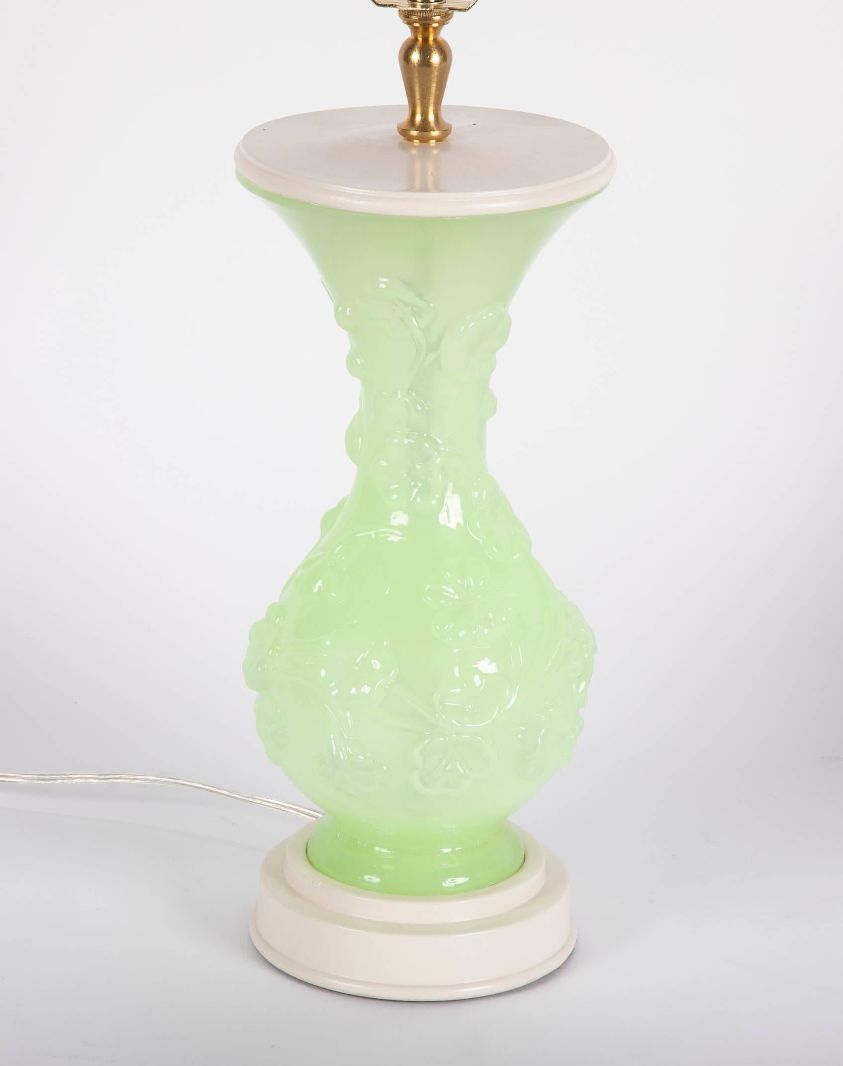 American Pressed Glass Vases now Table Lamps For Sale 4