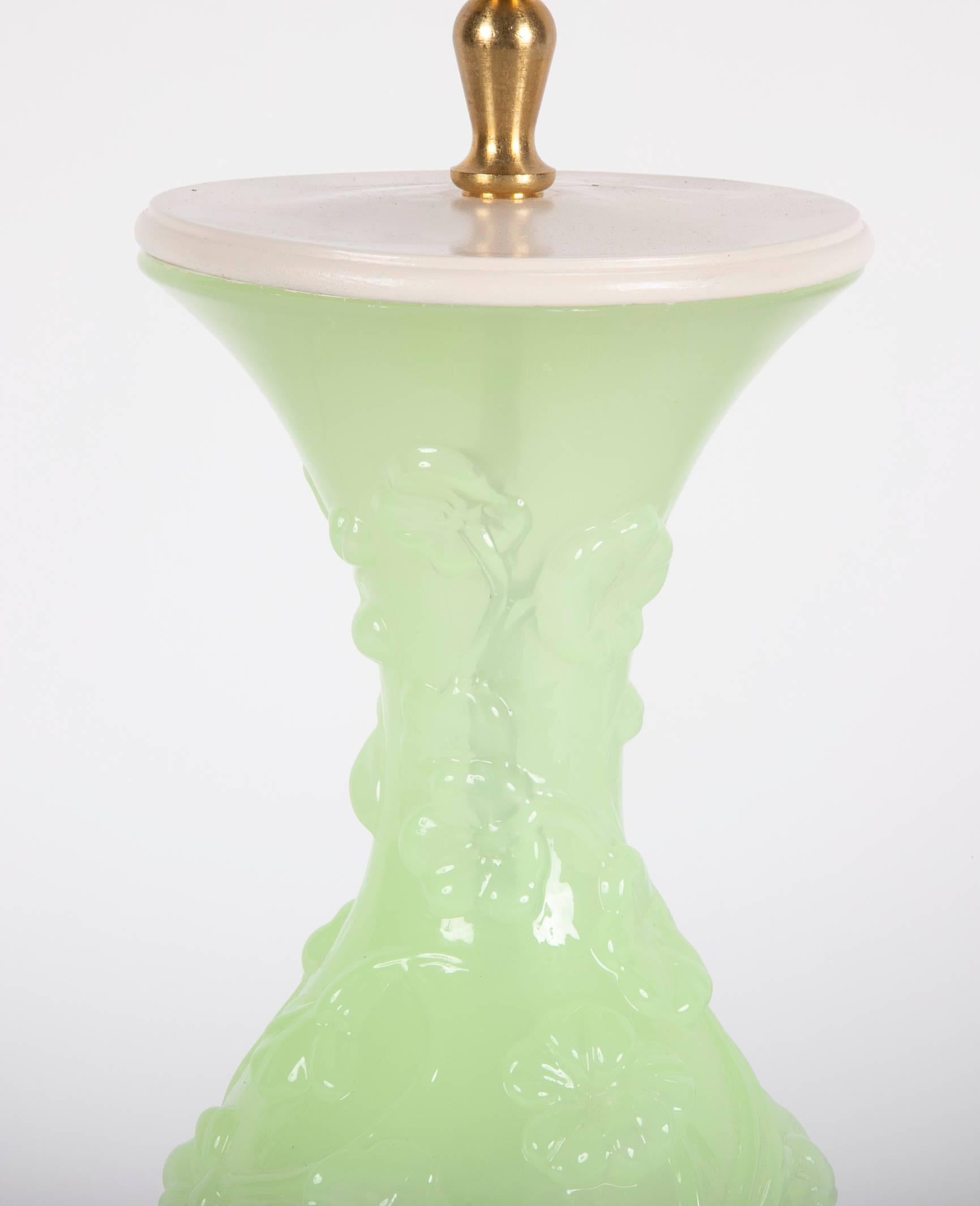American Pressed Glass Vases now Table Lamps For Sale 5