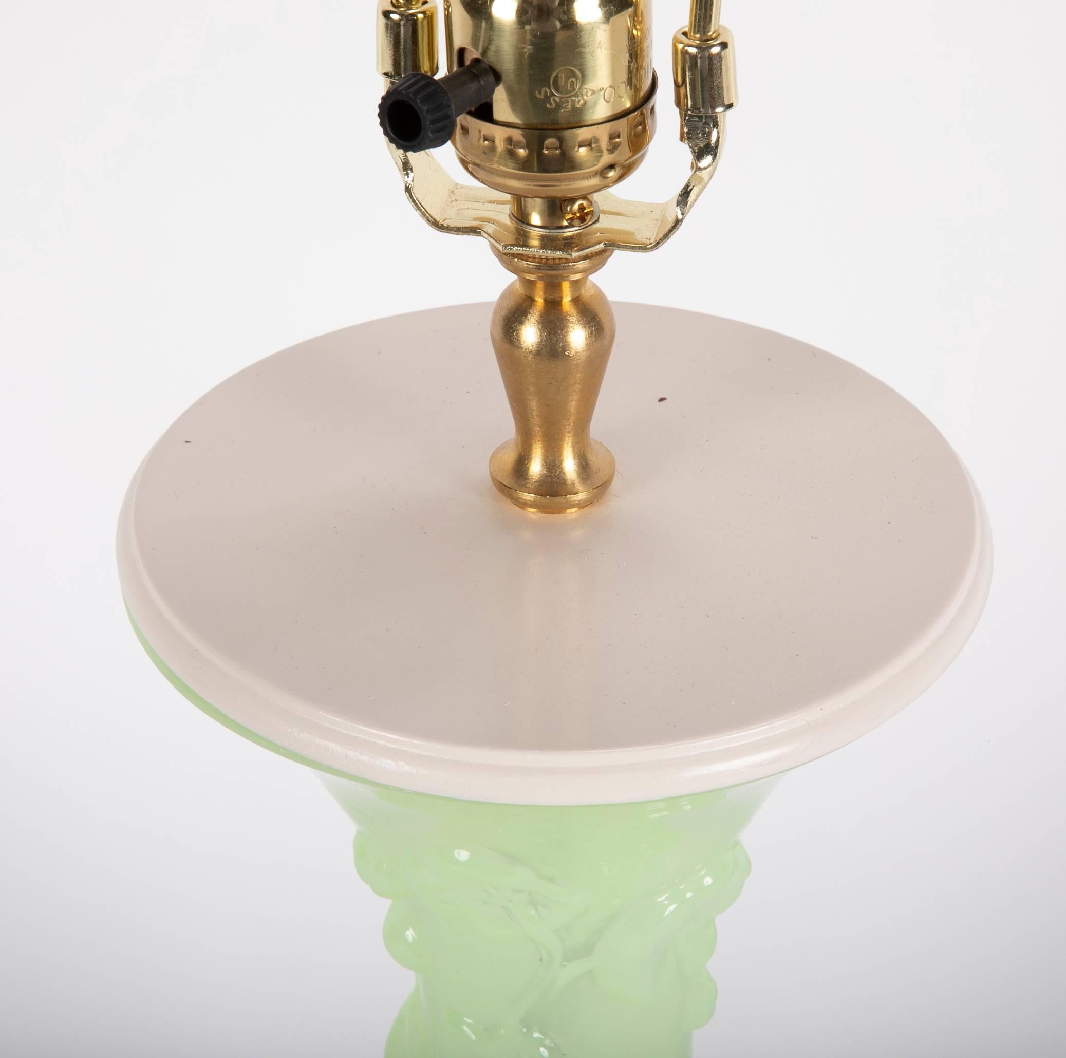 Amerikanische Vasen aus Pressglas, jetzt Tischlampen (Glas) im Angebot