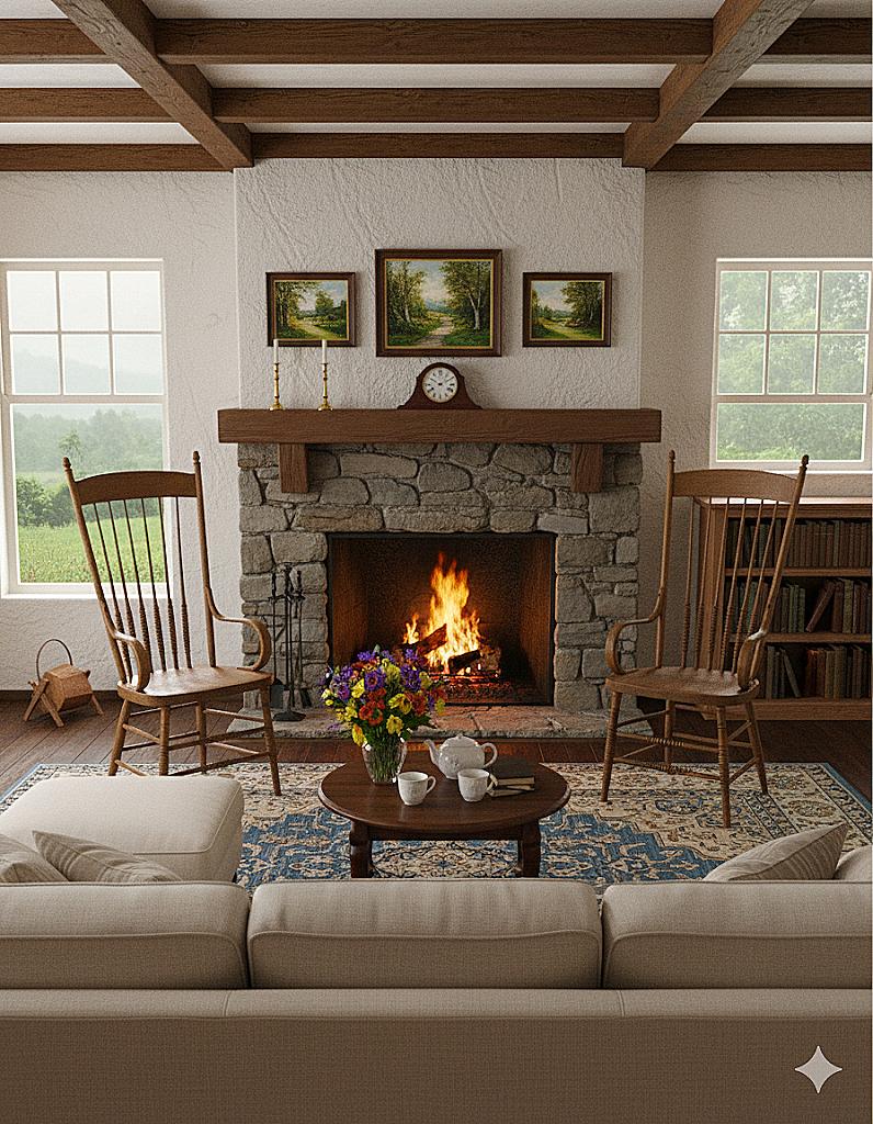 American Primitive Spindle Back Arm Chairs(Pair) im Angebot 11