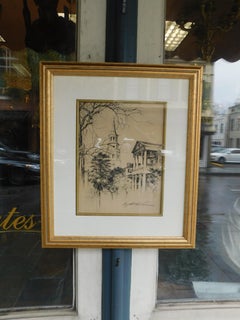 Amerikanischer Druck des St. Michael's Church Meeting St. Charleston, SC Verner, um 1930