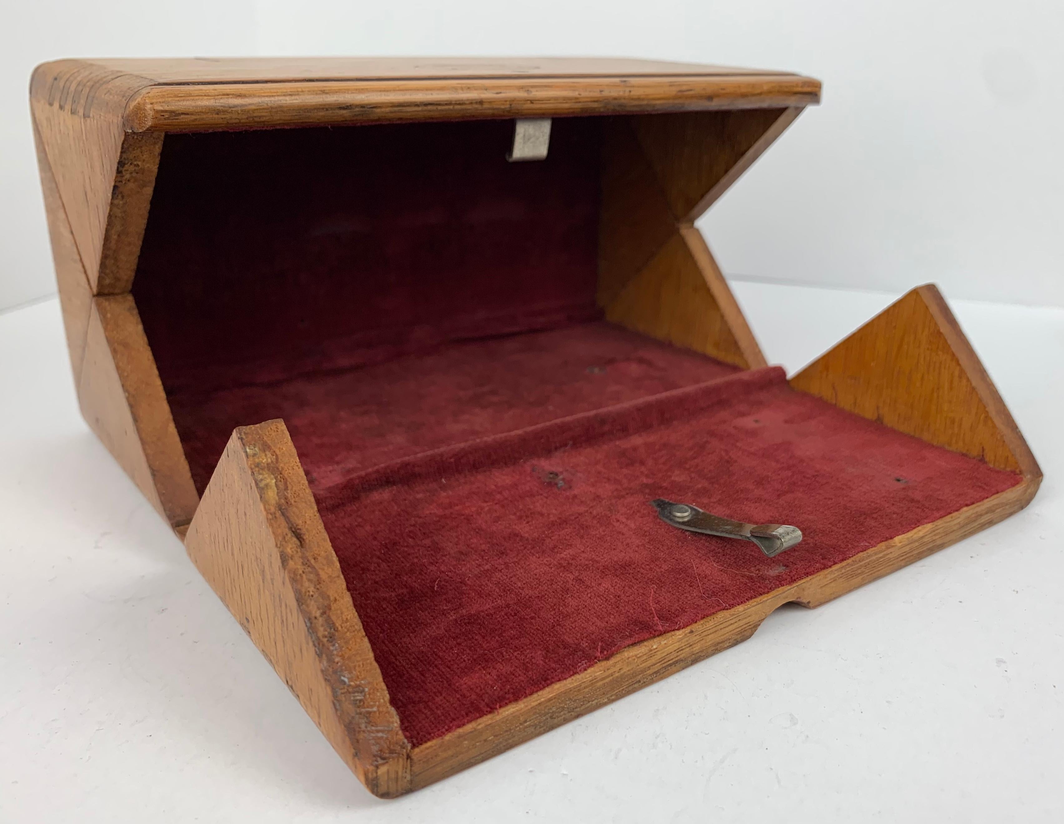 American Dovetailed Puzzle Box Dated February 19, 1889  2