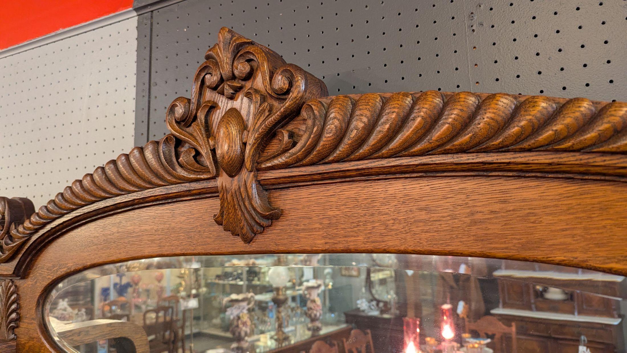 American Quarter Sawn Oak Sideboard Cabinet For Sale 4