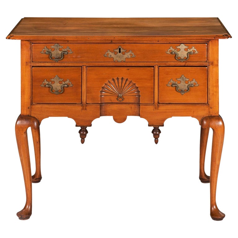 American Queen Anne Cherry Lowboy Dressing Table circa 174060 at 1stDibs