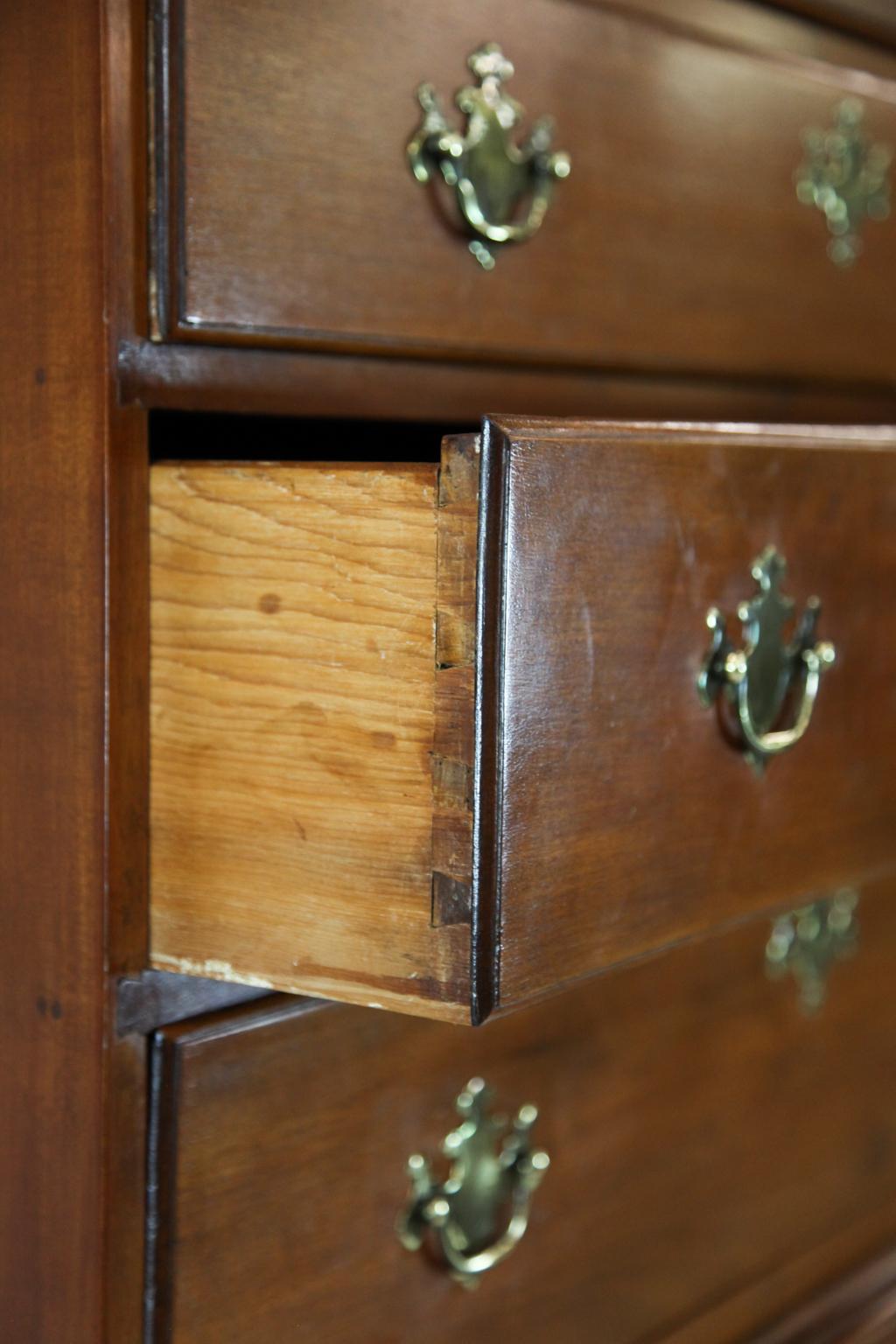 American Queen Anne Flat Top Maple Highboy 1