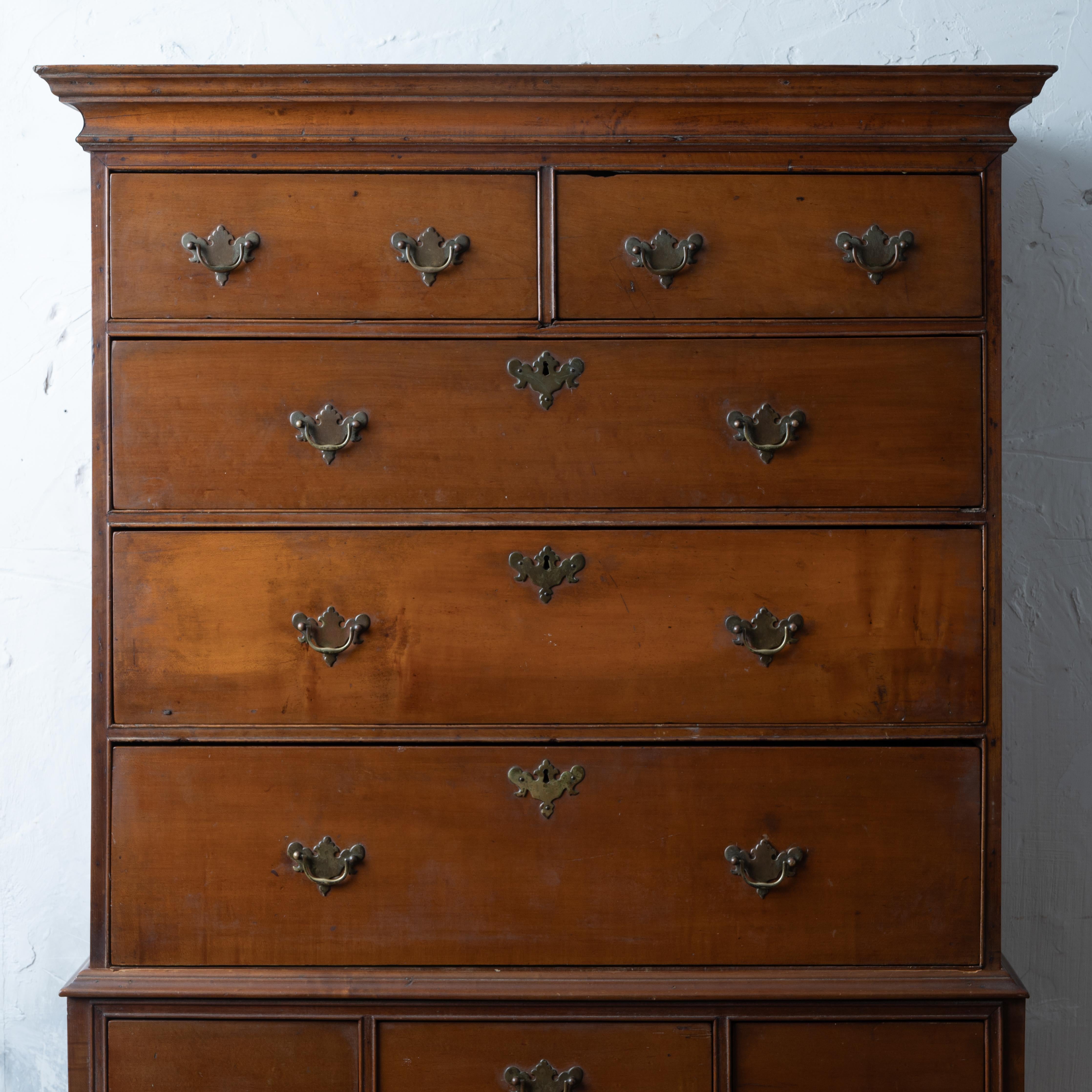 18th Century and Earlier American Queen Anne Maple Highboy, 18th Century - Van Sweringen Brothers Estate For Sale