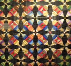 American Quilt Pineapple Pattern Framed