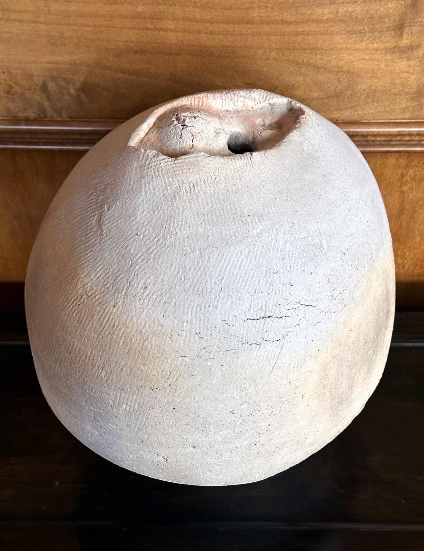 Organique Vase américain en poterie de raku par Paul Soldner en vente