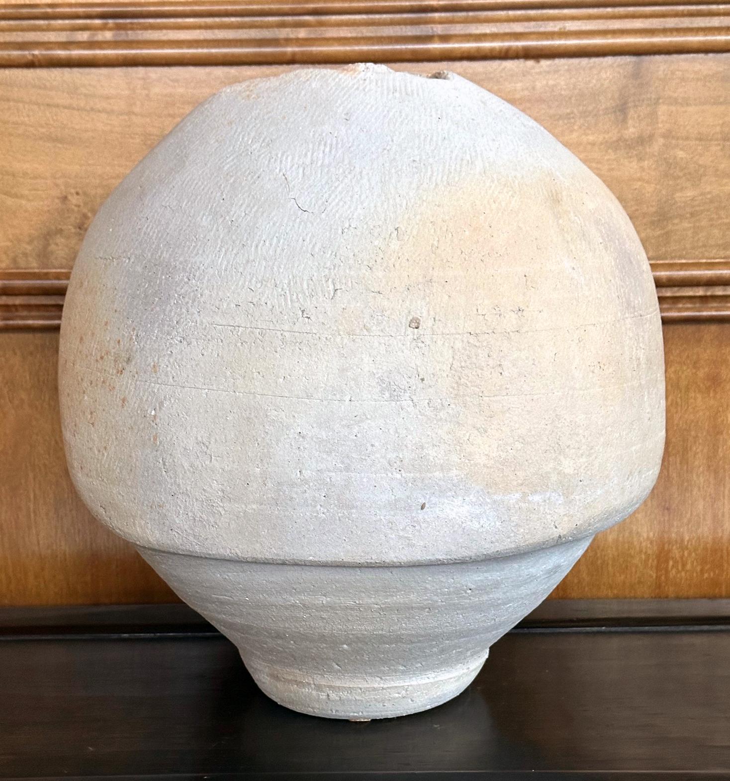 Organic Modern American Raku Pottery Vessel by Paul Soldner For Sale