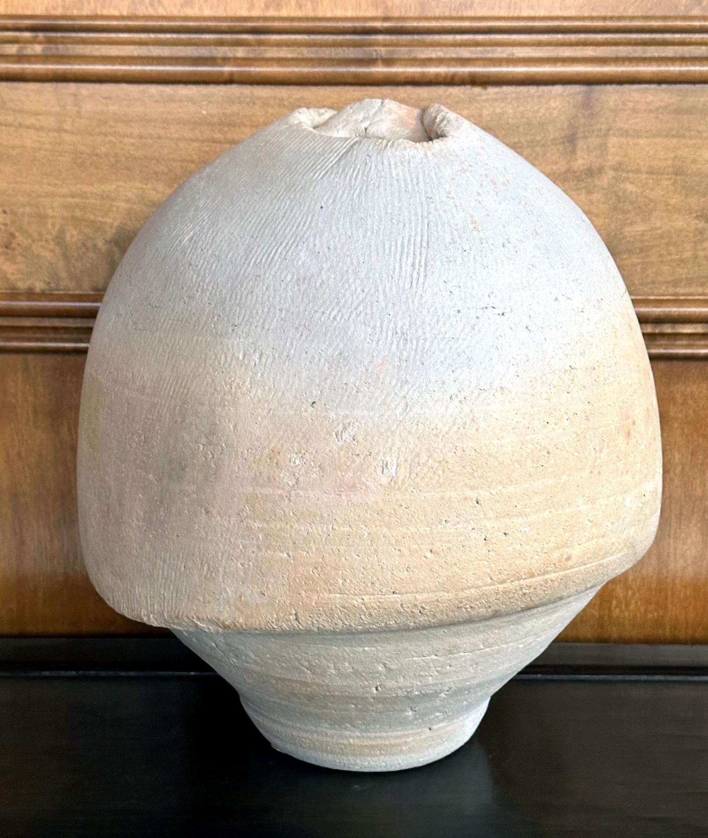 20ième siècle Vase américain en poterie de raku par Paul Soldner en vente