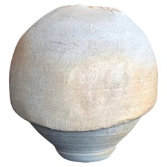 Used American Raku Pottery Vessel by Paul Soldner