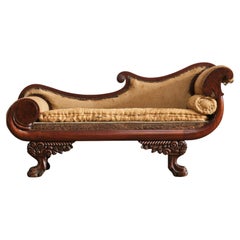 Chaise longue Recamier americana Regency c1825