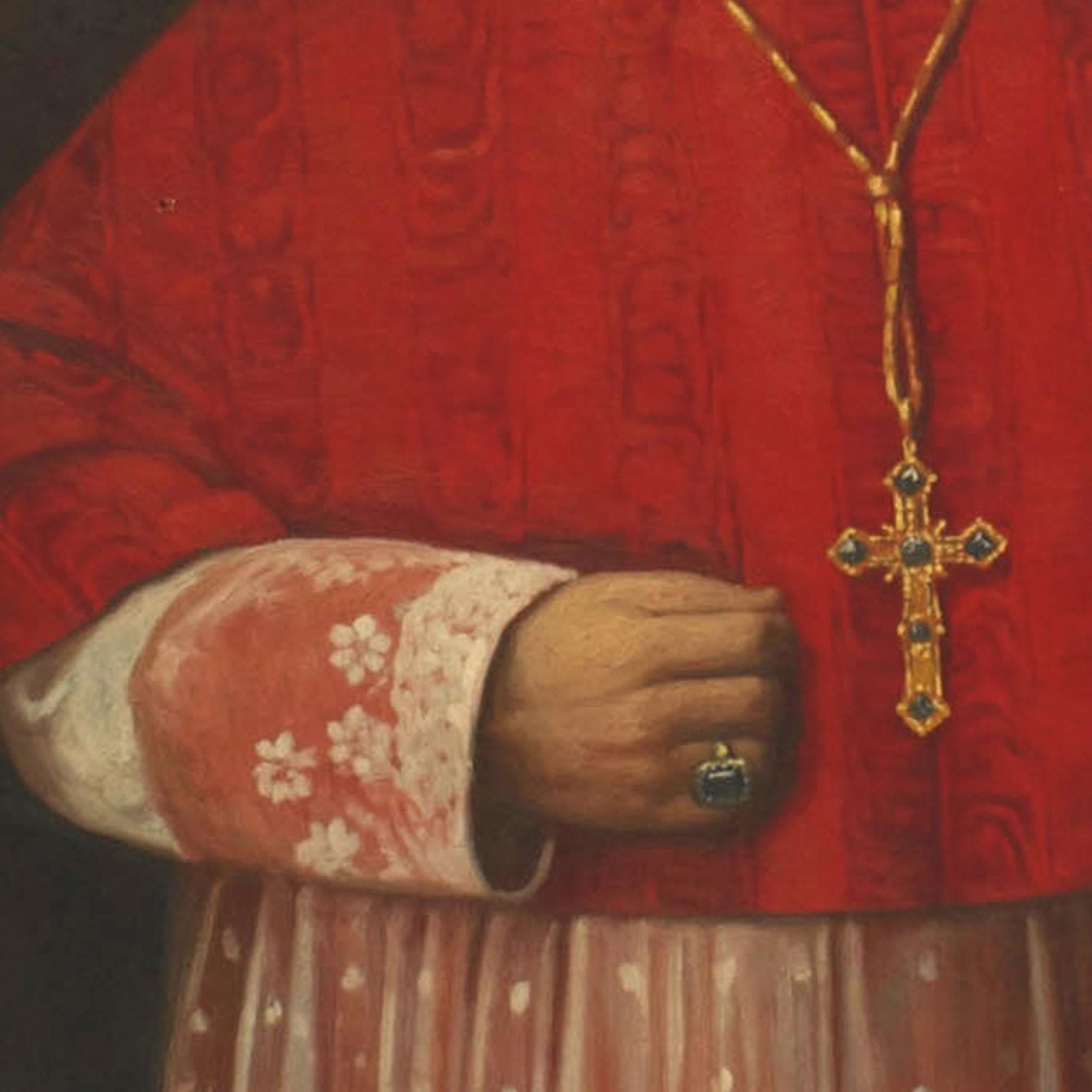American Religious Priest Portrait In Good Condition For Sale In Queens, NY