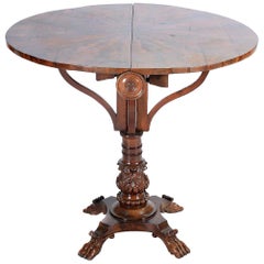 American Renaissance Revival Butterfly Table, 19th Century