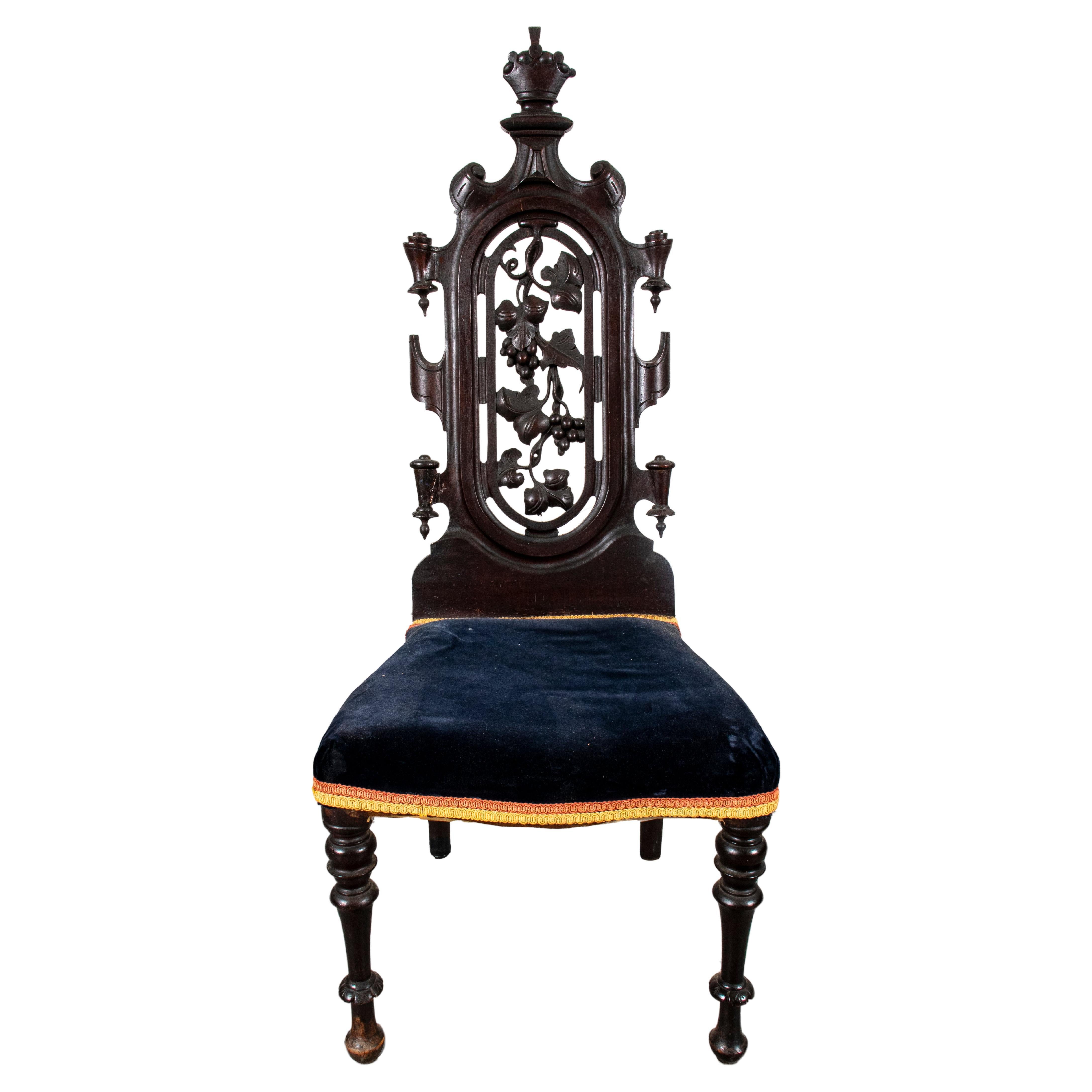 Spanish Renaissance Revival Style Chairs, Set of Six at 1stDibs