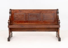 American Renaissance Style Wood Church Pew