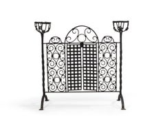 Pare-feu en fer forgé de style Renaissance américaine