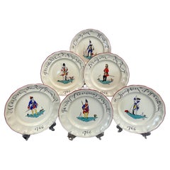 American Revolution Plates from France Saint Clément, 1980, Set of 6