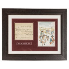 American Revolutionary 1780s War Bond, State of Connecticut in Custom Frame