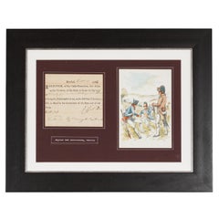 American Revolutionary War Bond from the State of Connecticut in Custom Frame
