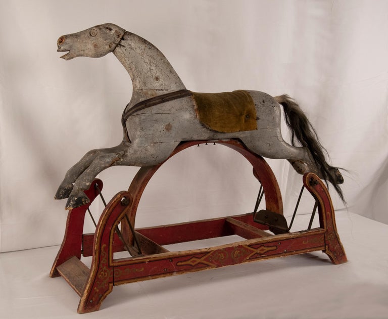 18870-1880
Children's rocking folk horse.
