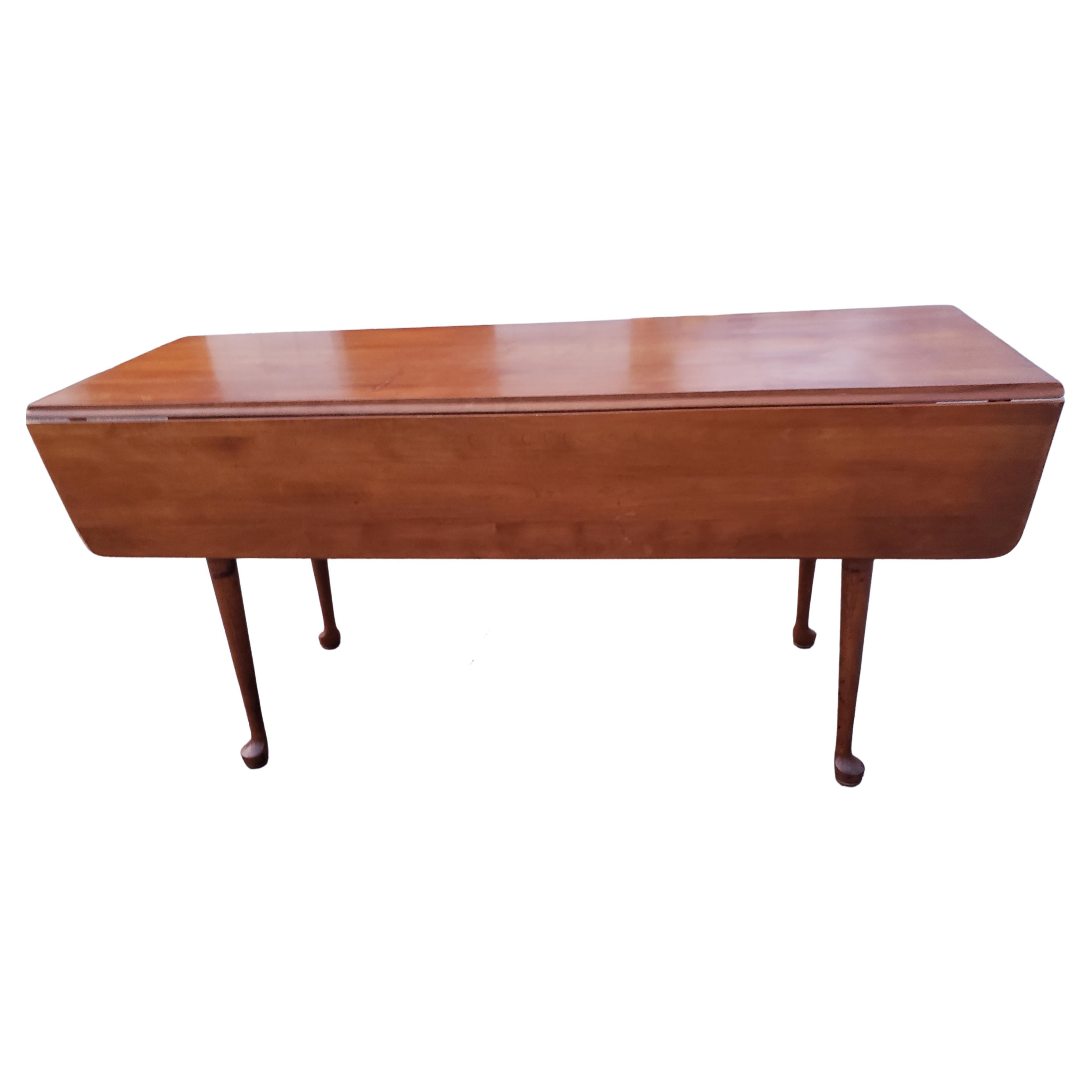 American Rockport Maple Drop Leaf Cottage Dining Table circa