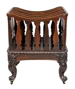 American Rococo Revival Rosewood Canterbury
