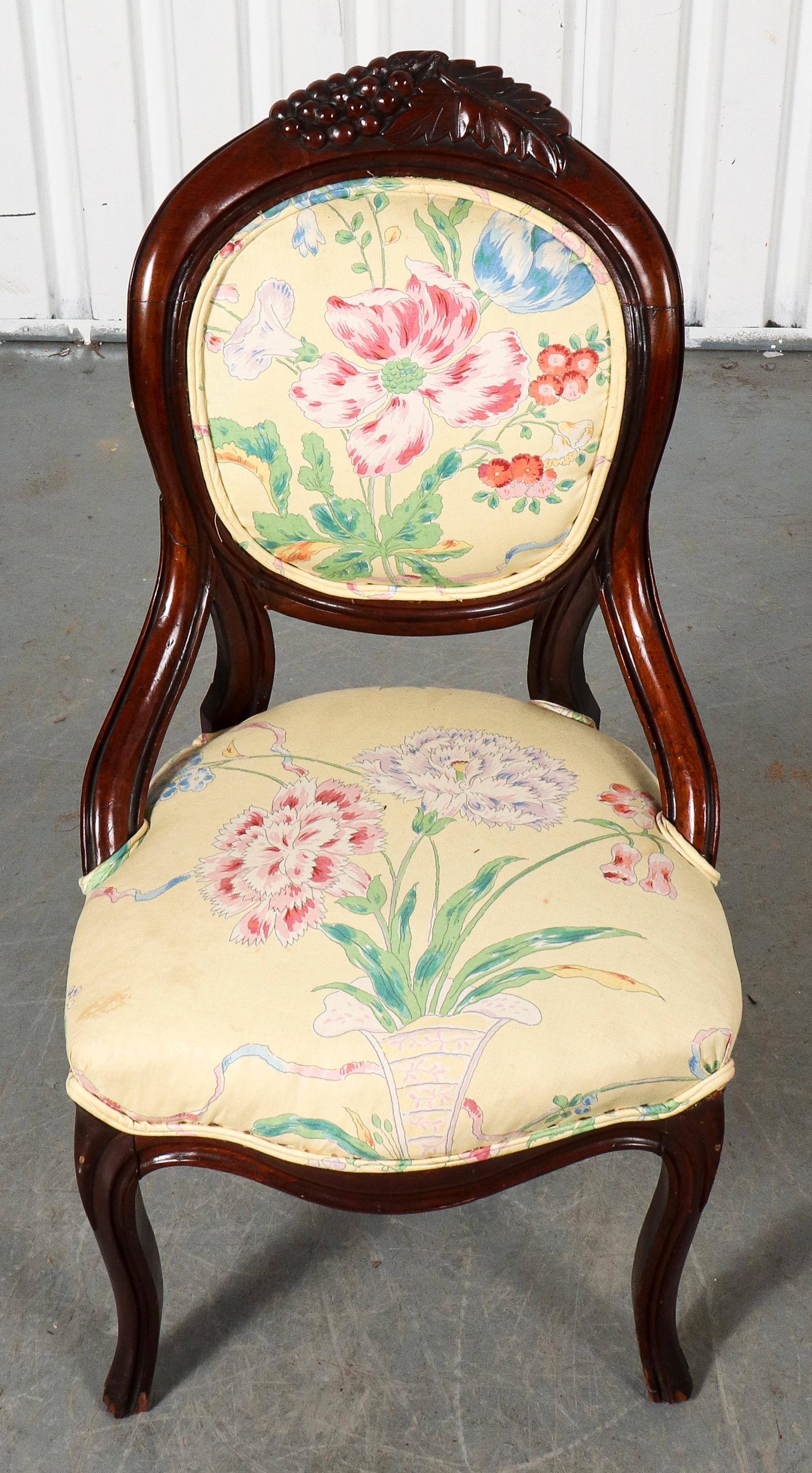 American Rococo Revival Style Wooden Chairs For Sale 6
