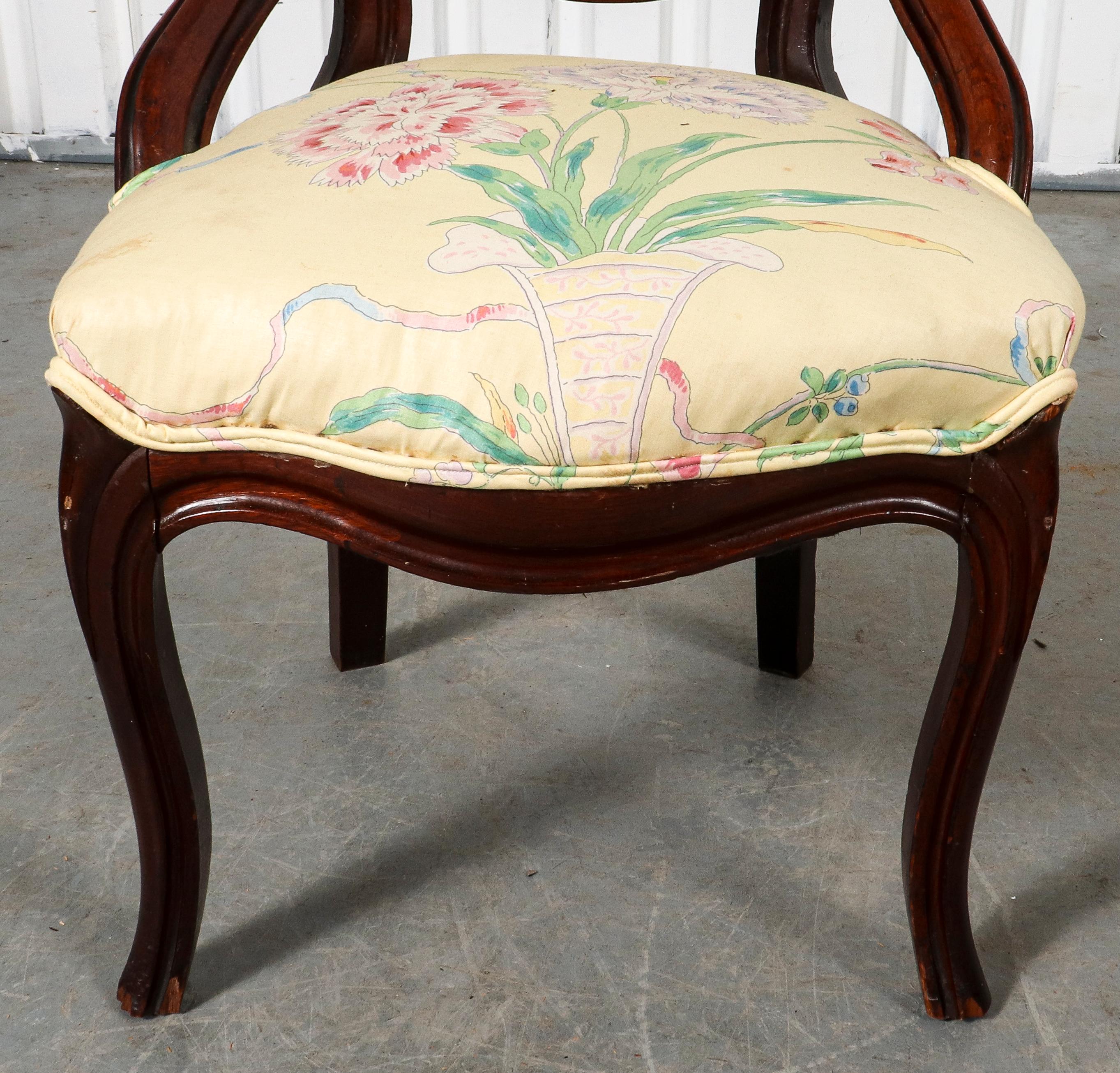 American Rococo Revival Style Wooden Chairs For Sale 7