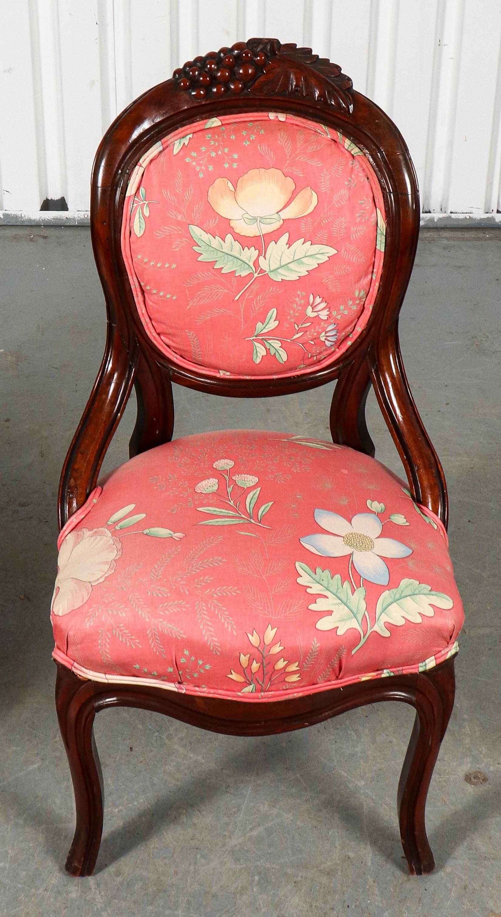American Rococo Revival Style Wooden Chairs For Sale 2