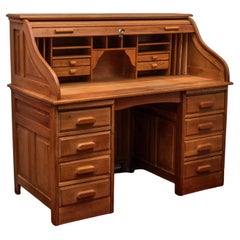 Antique American rolling desk