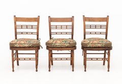 American Rush Seat Ladderback Side Chairs, 3