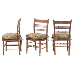 American Rush Seat Ladderback Side Chairs, 3