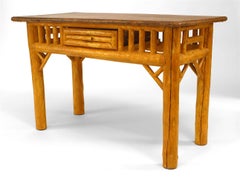 Scrivania rustica americana in cedro Adirondack