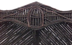 Rustic Adirondack Wood Hutch Cabinet