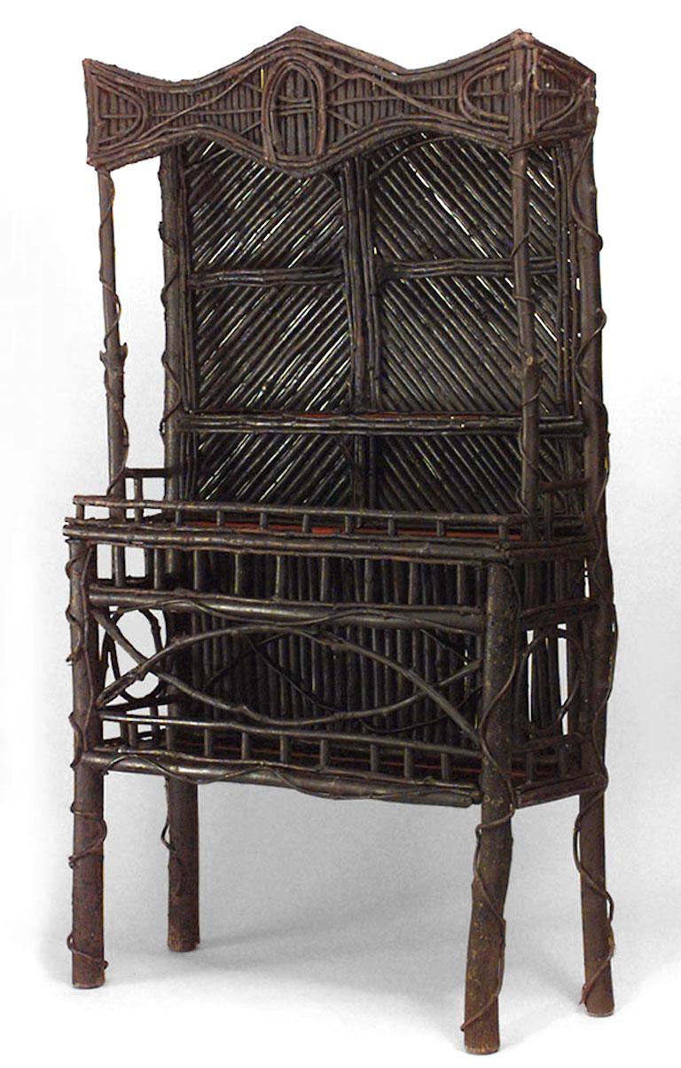 Armario Rústico Adirondack Wood Hutch Sauce en venta