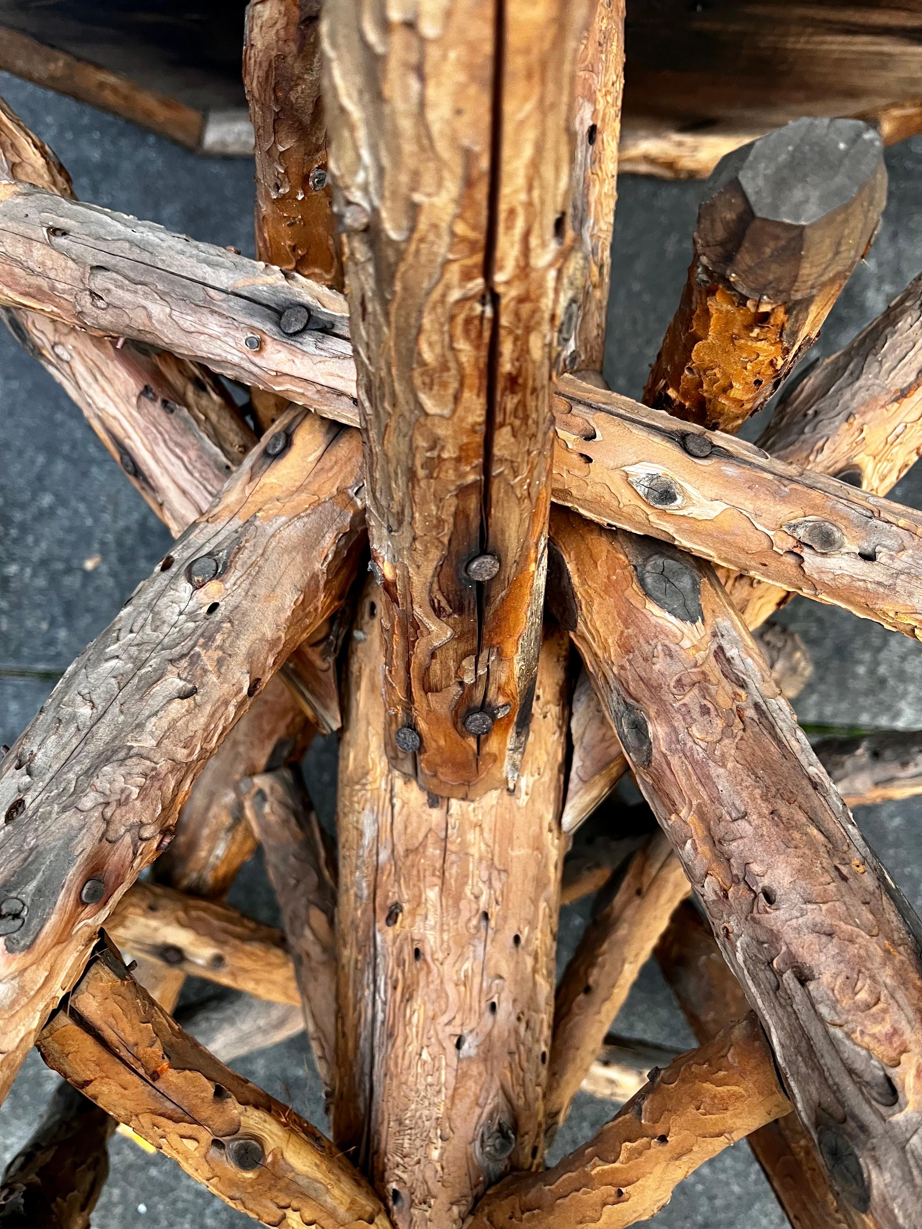 Table d'appoint rustique américaine Adirondack Twig en vente 9