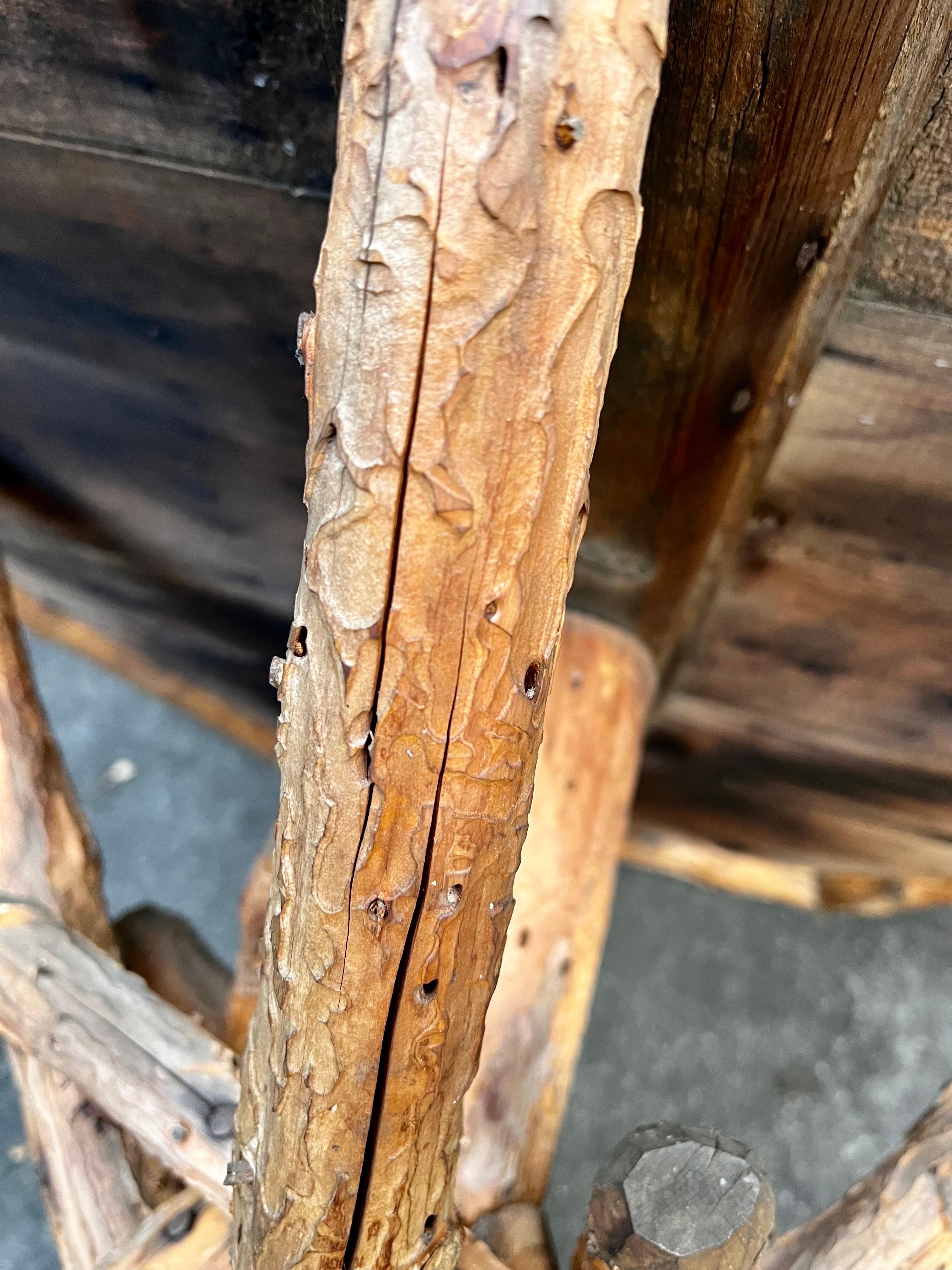 Table d'appoint rustique américaine Adirondack Twig en vente 13