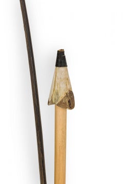 American Rustic Decorative Bow and Arrow with Gourd Rattle