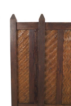 American Rustic Mission Oak Queen Headboard