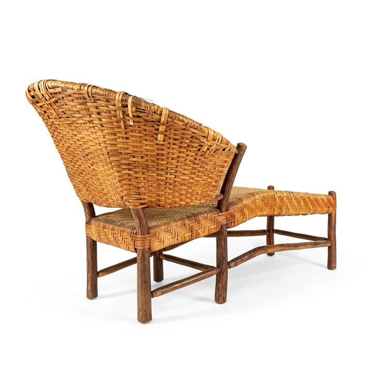 Rustikale amerikanische Chaiselongue aus Old Hickory (20. Jahrhundert) im Angebot