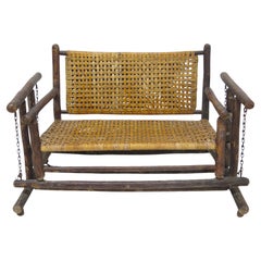Deslizador / Loveseat de Porche American Rustic Old Hickory