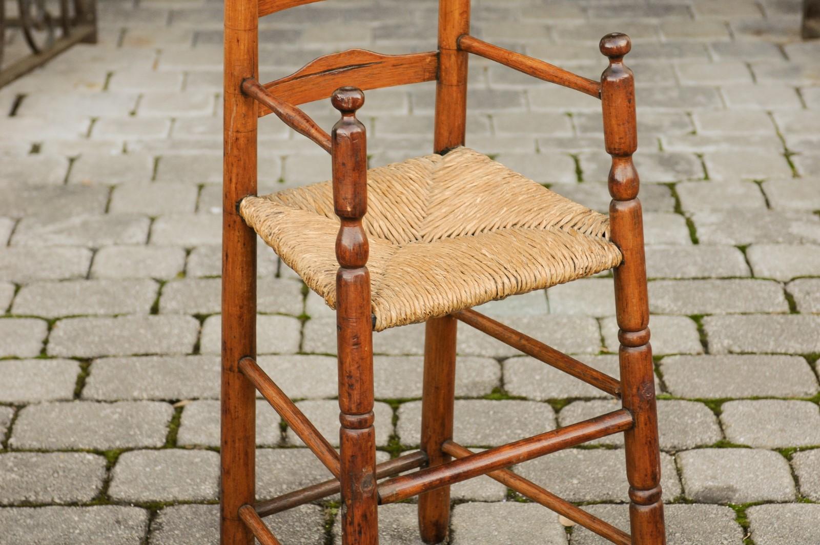 rustic high chair