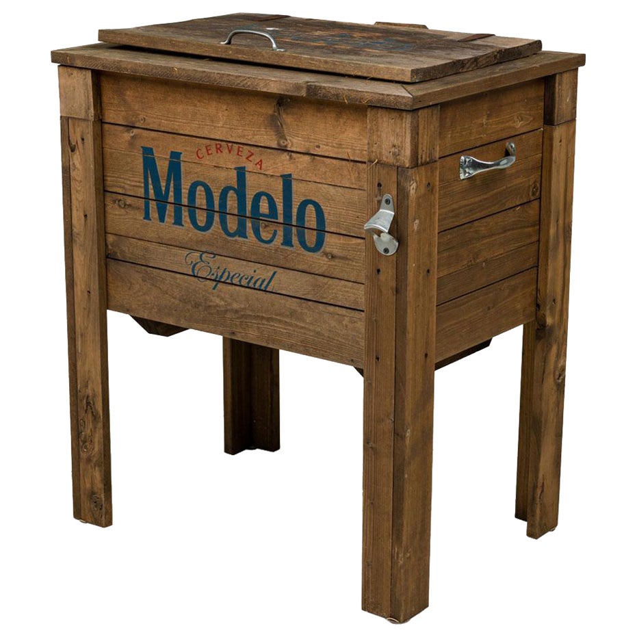 American Rustic Wooden Outdoor Modelo Cooler For Sale